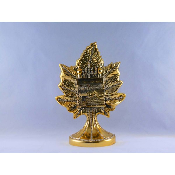 Medium Size Leave Design Islamic Gift In Gold Color