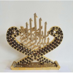 New Gold Color Waw Design Islamic Sculpture