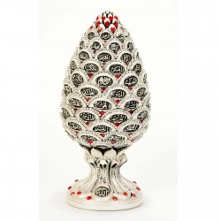 Silver Color White Pine Cone Design Islamic Gift Stones Coated