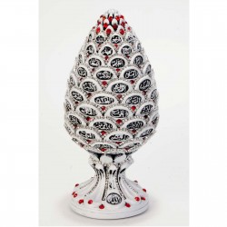 White Large Pine Cone Design Islamic Gift Stones Coated