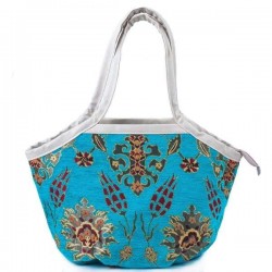Blue Handmade Carpet Bag