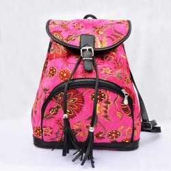 Handmade  Pink Backpack