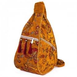 Mustard Colour Handmade Carpet Hippie Boho Bag