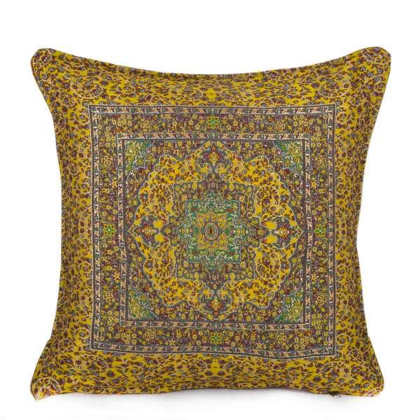 2x Authentic Yellow Turkish Kilim Pillow Case