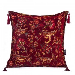 2x Claret Red Color Bohemian Turkish Cushion Case
