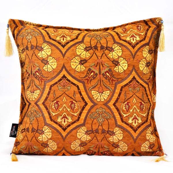 2x Light Brown Vintage Turkish Pillow Case