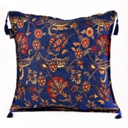 2x Ottoman Blue Handmade Turkish Kilim Pillow Case Tulip Design