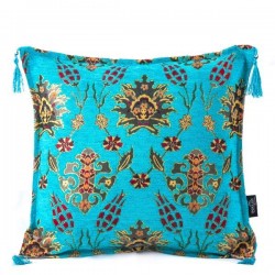 2x Turquoisse Color Tulip Design Turkish Pillow Case Set 2261