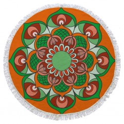 Beach Boho Turkish Round Beach Towel