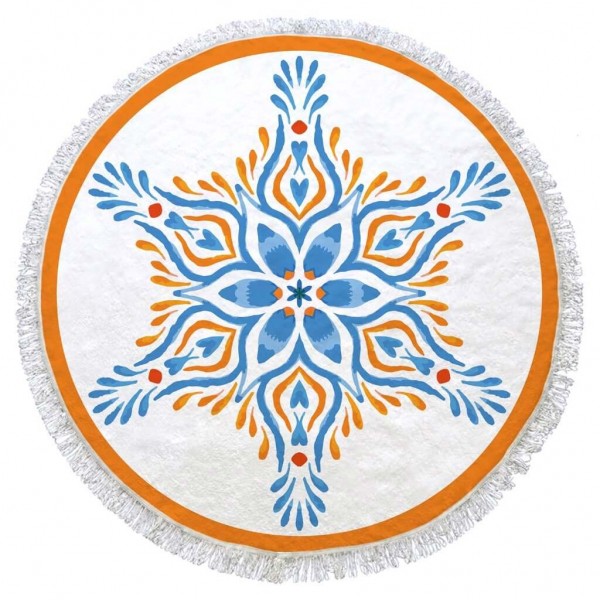 Circle Turkish Beach Towel %100 Cotton