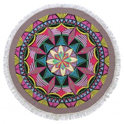 Digital Printed Turkish Round Beach Towel