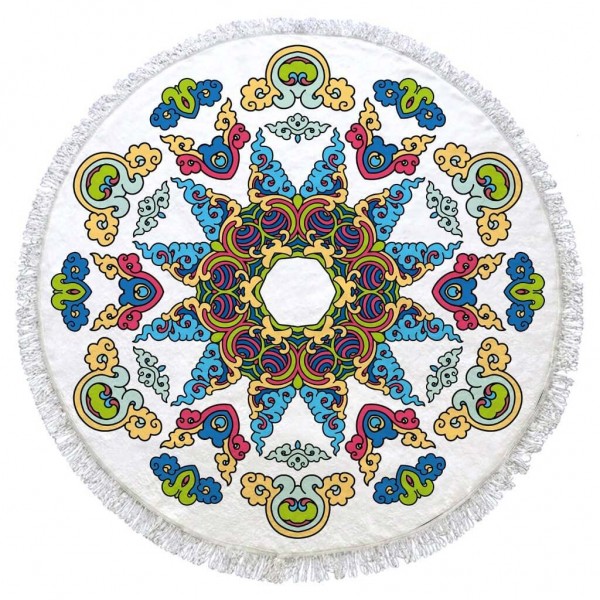 Full Cotton Circle Beach Blanket