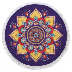 Full Cotton Round Turkish Beach Towel