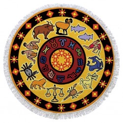 Horoscopes Turkish Round Beach Towel