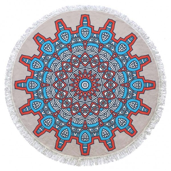 Mandala Beach Towel %100 Turkish Cotton