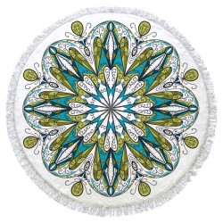 Vintage Design Beach Towel %100 Turkish Cotton