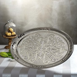 Authentic Oval Silver Salver