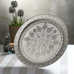 Authentic Round Silver Salver