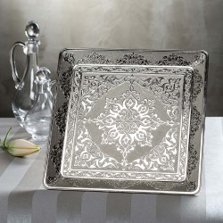 Authentic Square Silver Salver