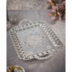 Large Silver Tea - Coffee Serving Tray