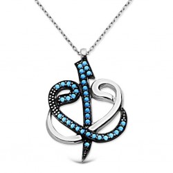 925 Sterling Silver Double Waw Design Handmade Necklace
