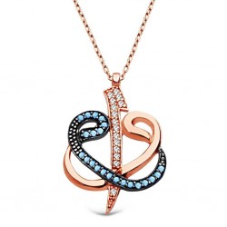 925 Sterling Silver Double Waw Design Islamic Necklace