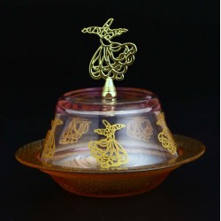 Authentic Snack Serving Bowl With Whirling Dervish
