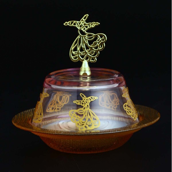 Authentic Snack Serving Bowl With Whirling Dervish