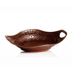 Copper Colour Decorative  Sugar And Snack Bowl