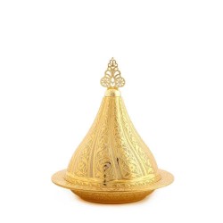 Golden Colour Large Decorative  Snack Serving  Bowl