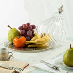 Large Glass Fruit Bowl