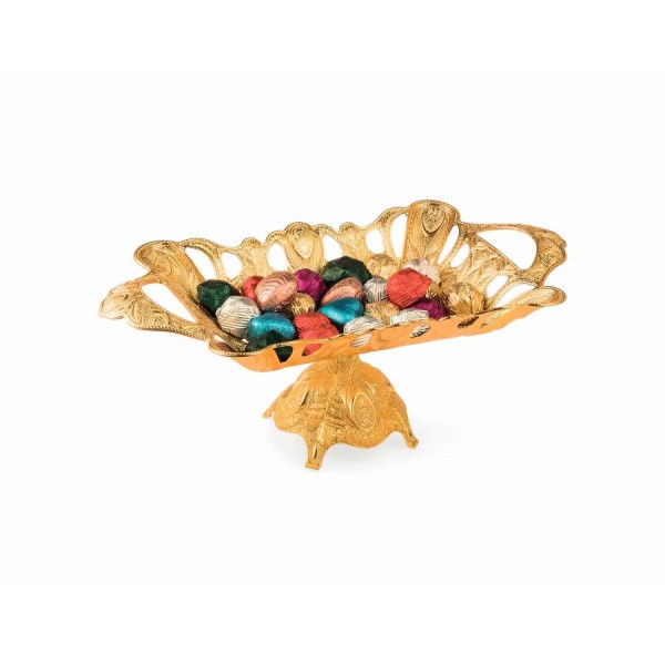 Large Gold Rectangle Chocolate Bowl