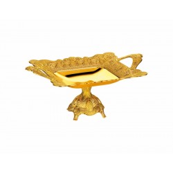 Large Gold Rectangle Chocolate Snack Bowl