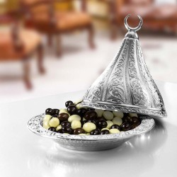 Large Silver Decorative Bowl