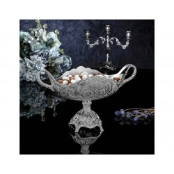 Large Silver Plated Chocolate Snack Bowl