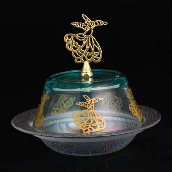 Ottoman Snack Serving Bowl With Whirling Dervish