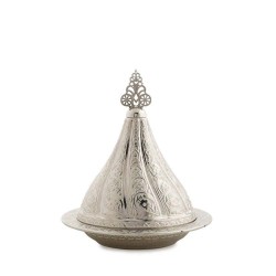 Silver Colour Large Decorative  Snack Serving  Bowl