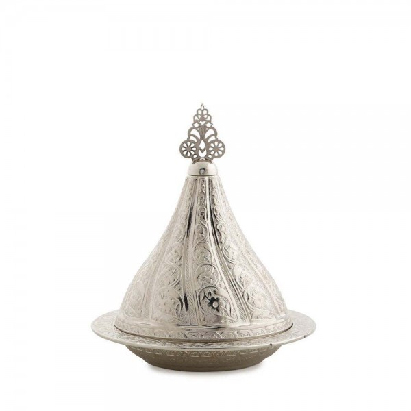 Silver Colour Large Decorative  Snack Serving  Bowl