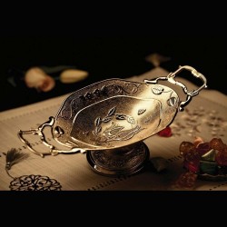 Silver Plated  Decorative Serving Bowl