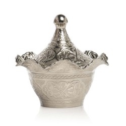 Silver Small Decorative Sugar bowl
