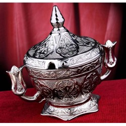 Silver Vintage Design Decorative  Snack Serving  Bowl