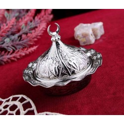 Small Decorative Metal Sugar and Delight  Bowl