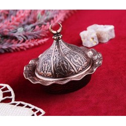 Small Decorative Metal Sugar and Delight  Bowl