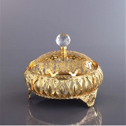 Topkapı Turkish Design Gold Color Snack Bowl
