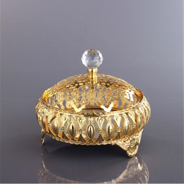 Topkapı Turkish Design Gold Color Snack Bowl