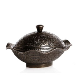 Vintage Decorative Snack , Serving Metal Bowl