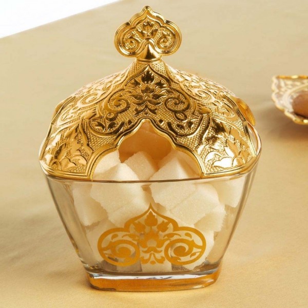 Vintage  Sugar Bowl Gold Colour