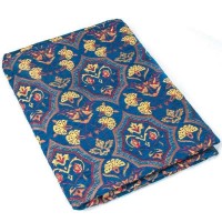 Authentic Blue Color Floral Design Table Cloth