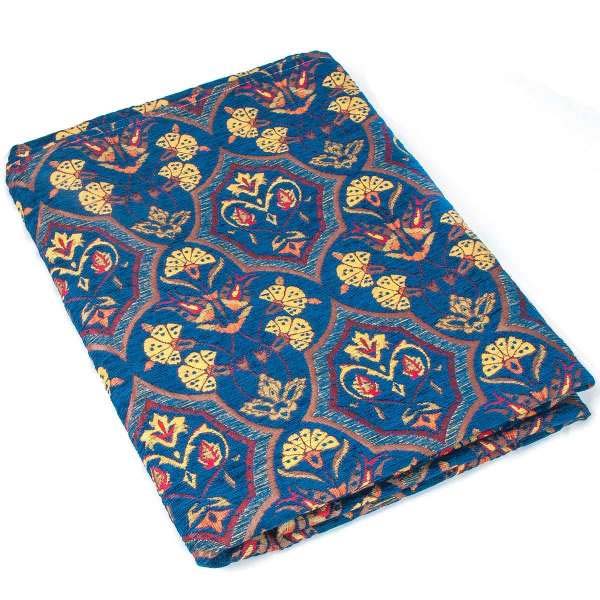 Authentic Blue Color Floral Design Table Cloth