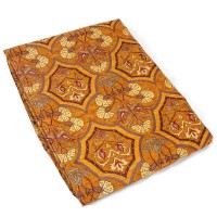Authentic Brown Color Floral Design Table Cloth